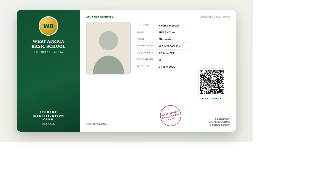 ID Cards & QR Verification